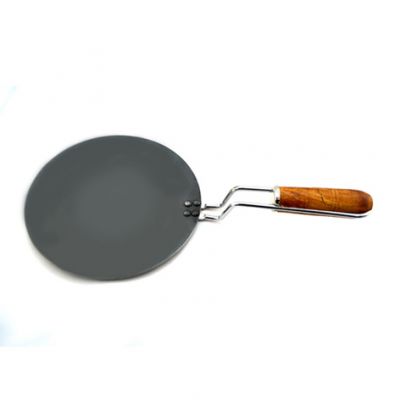Iron Wood Handle Concave Tawa size 10