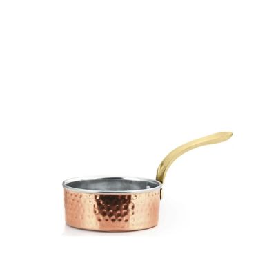 Copper Hammered Mini Deep Saucepan 11cm