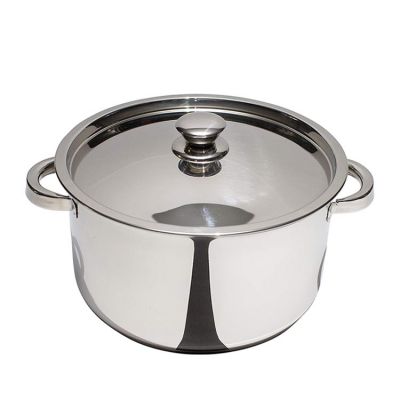 Zinel Stainless Steel Casserole Pan with Stainless Steel Lid, 24cm - 5.8L