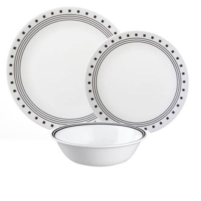 Corelle City Block 12pc Dinner Set
