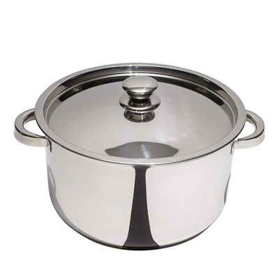 Zinel Stainless Steel Casserole Pan with Stainless Steel Lid, 26cm - 7.8L
