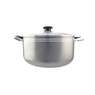Grey Non-Stick Casserole with Glass Lid – 28 cm