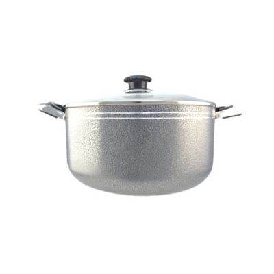 Grey Non-Stick Casserole with Glass Lid – 30 cm