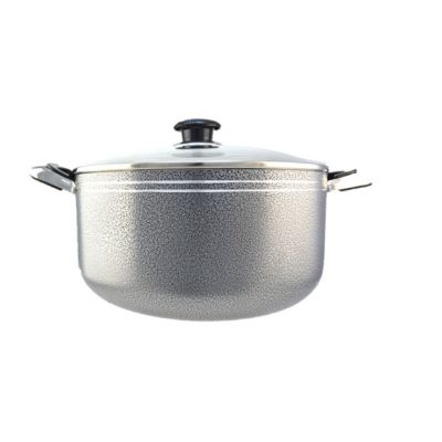 Grey Non-Stick Casserole with Glass Lid – 32 cm
