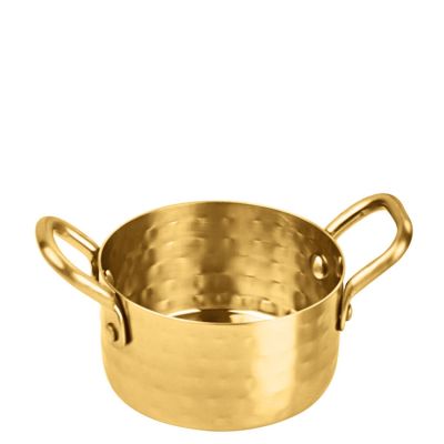 Mini Vintage Brass Finish Sauce Pan - 350ml