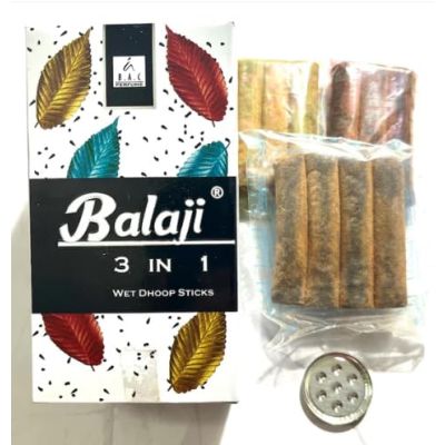 Balaji 3 In 1 Wet Dhoop Sticks (1 Pack)