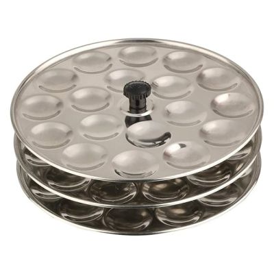Indian Cookware Stainless Steel Mini Idli Stand-3 Plates