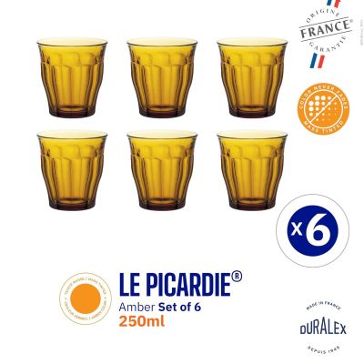 Duralex Glasses Picardie Tumbler 25cl (Pack Of 6) Y