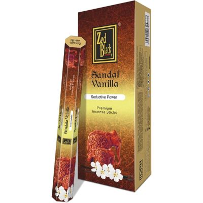 Zed Black Sandal Vanilla Incense Sticks (Pack of 6)