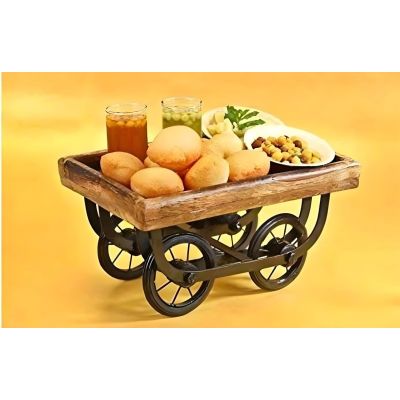 Wooden Thela Trolley Tray