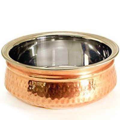 Copper Hammered Handi - No 7 - 28cm 