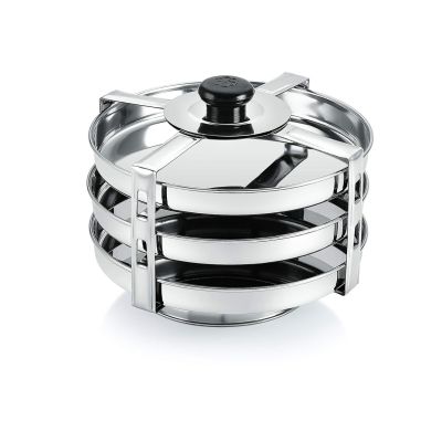 Stainless Steel Dhokla Maker 3 Plates