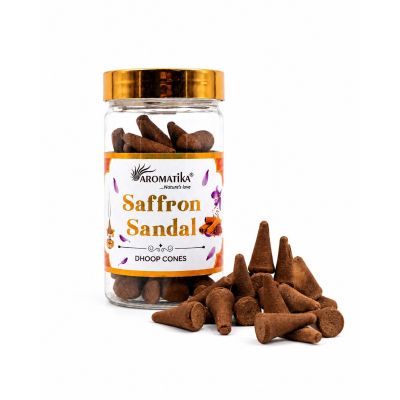 Saffron Sandal Dhoop Cones