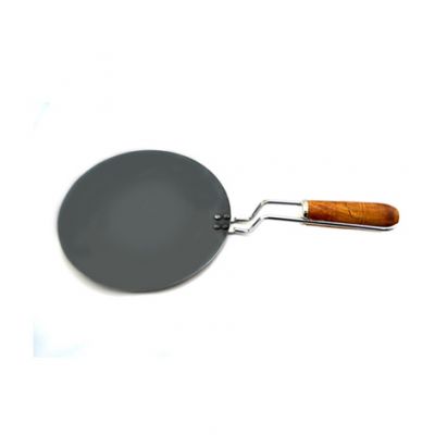 Iron Wood Handle Concave Tawa size 9