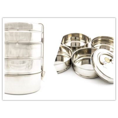 Indian Classic Traditional SS Wire Tiffin 7 x 4