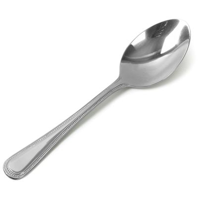Bead Stainless Steel Mirror Finished Dessert Spoon