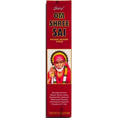 Balaji Om Shree Sai Natural Incense Sticks (1 pack)