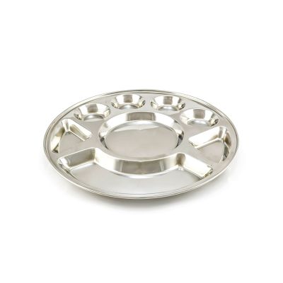 Stainless Steel Samosa Thali - 8 Compartments No-16