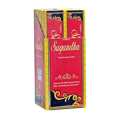 Nikhils Sugandha Natural Incense Sticks (Pack of 12)