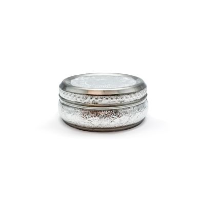 Raj Matka Dabba Container No 9 Silver Foil Finish.