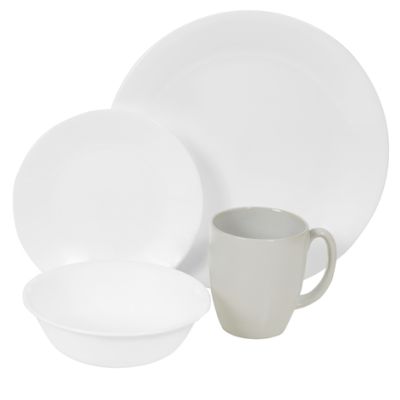Corelle Winter Frost White 16pc Dinner Set