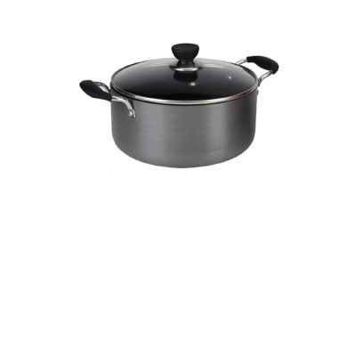 Zinel Hard Anodized Non-Stick Cookware Casserole With Glass Lid - 22 cm
