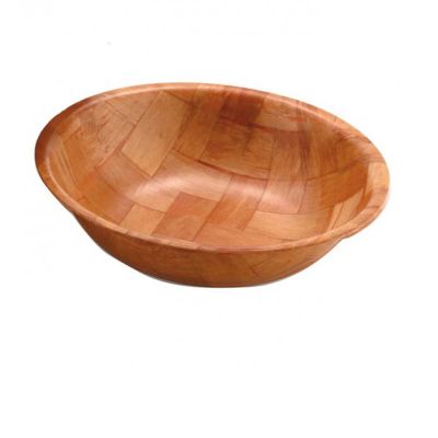 Woven Wooden Bowl 6"