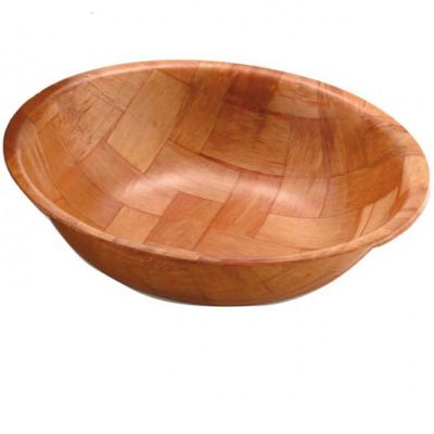 Woven Wooden Bowl 12"