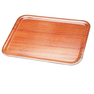 Wooden Mahogany Rectangular Tray 55cm x 40cm