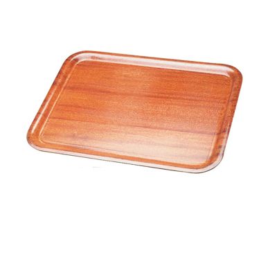 Wooden Mahogany Rectangular Tray 36cm x 28cm