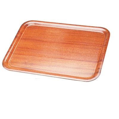 Wooden Mahogany Rectangular Tray 48cm x 37cm
