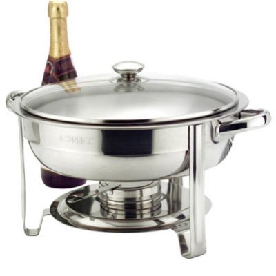 Stainless Steel Round Chafer 30cm / 12" & 3L Food Pan