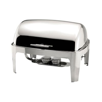Stainless Steel Rectangular Roll Top Chafer 6.5cm / 8.5L