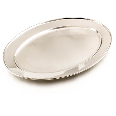 Stainless Steel Oval Meat Flat 50cm