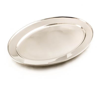 Stainless Steel Oval Meat Flat 45cm