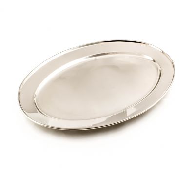 Stainless Steel Oval Meat Flat 40cm