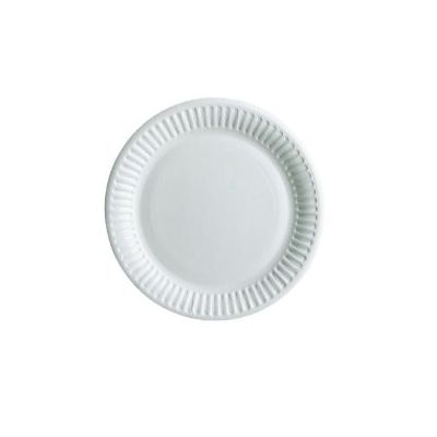 Round White Paper Plates Disposable 18cm - Pack of 50