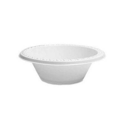 5oz. White Plastic Disposable Bowl - Pack of 100