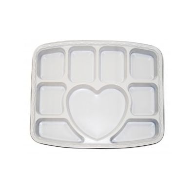 Sectional Heart Party Plate- 25 Pieces
