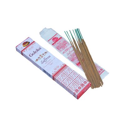 Goloka Saffron Masala Incense Sticks Pack of 1