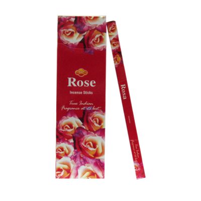 Rose Incense Sticks (Pack of 6)  Brand name may vary