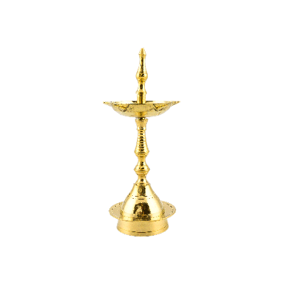 Traditional Brass Samai No.4 (Hold Up To 5 Cotton Lamps)