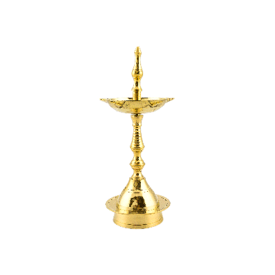 Traditional Brass Samai No.3 (Holds Up To 5 Cotton Lamps)