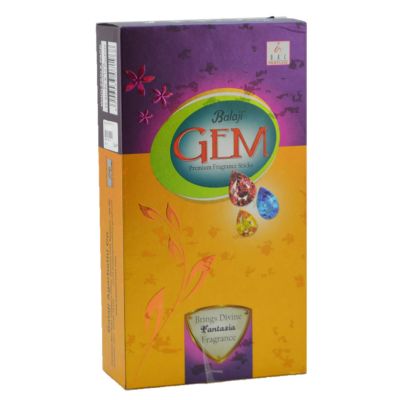 Balaji Gem Premium Fragrance Incense Sticks (Pack of 12)
