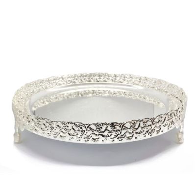 Silver Plated Tray - Round -28cm 