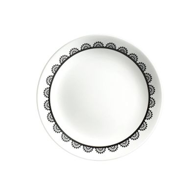 Corelle Black & White 3 (Lace) Bread & Butter Plate - 17cm