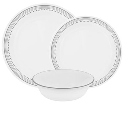 Corelle Mystic Gray 12pc Dinner Set