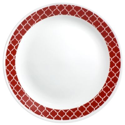 Corelle Crimson Trellis Dinner Plate - 26cm