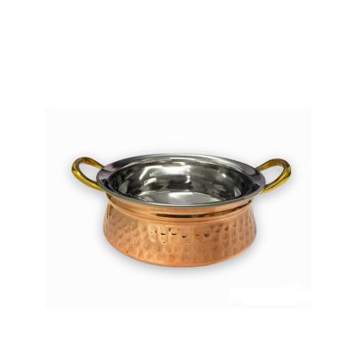 Copper Handi With Brass Handle No 1