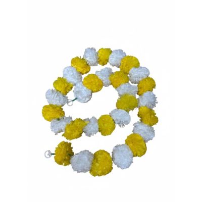 Pom Pom Ladi Big Yellow & White 1pc